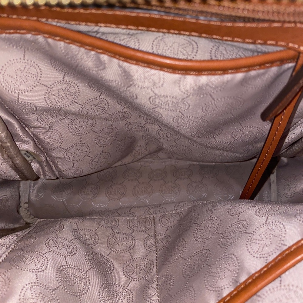 Michael Kors White Monogram Backpack - image 3